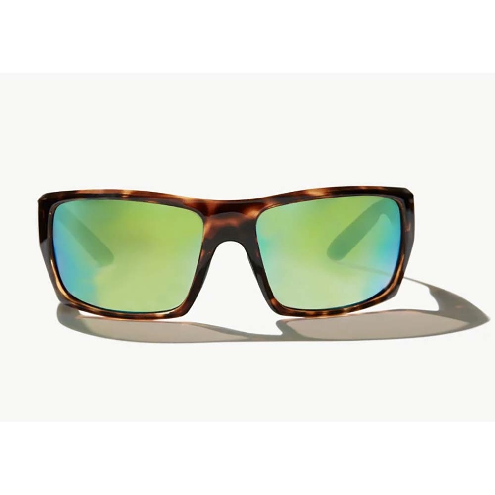 Bajio Nato Sunglasses Polarized in Dark Tortoise Gloss with Green Plastic